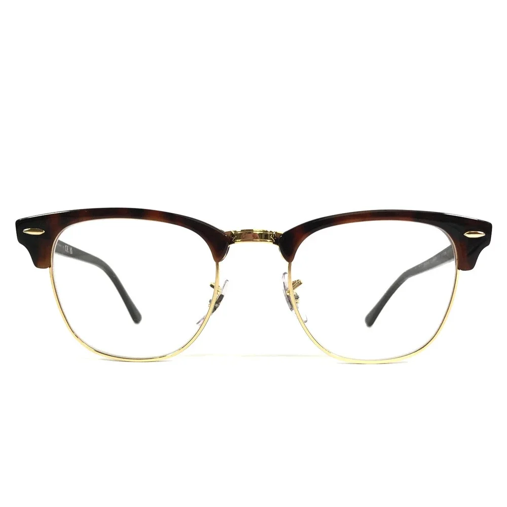 Ray-Ban Eyeglasses Frames RB3016 CLUBMASTER W0366 Tortoise On Gold 49-21-140